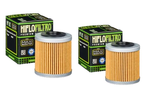 2x Ölfilter HF182 für Piaggio Beverly 350 Derbi Senda Aprilia RS 125