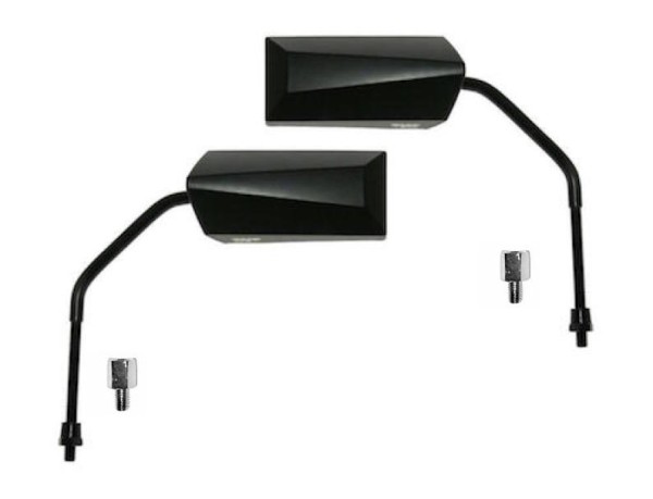 Rückspiegel Spiegel Set F11 Schwarz M8 lang für Roller Motorrad Quad