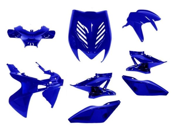 Verkleidungsset 8-teilig Verkleidung Komplett Blau für Yamaha Aerox MBK Nitro 50