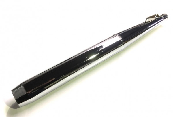 Tuning Auspuffanlage Chrom für Puch Maxi & Zündapp KS 50 (70mm x 28mm)