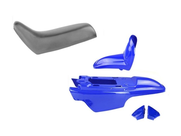 Verkleidungssatz Blau Sitzbank Verkleidung für Yamaha PW 50 PW50