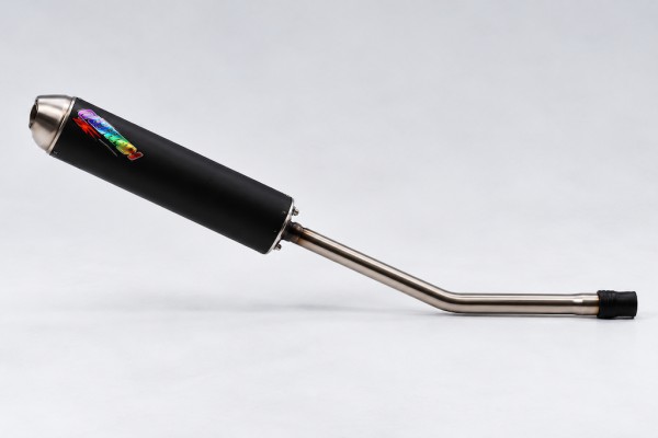 Tecnigas Quantum Endschalldämpfer schwarz für Derbi Senda 50