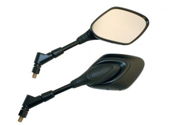 Universal Lenker Spiegel Set Satz M10 Schwarz Motorrad Roller Quad ATV
