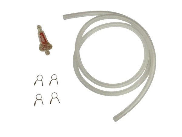 Benzinschlauch transparent 5x8mm 1 Meter mit Filter