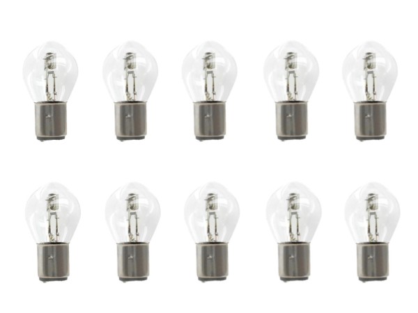 10x Glühbirne BA20D 6V 15/15W für Simson Schwalbe & SR50