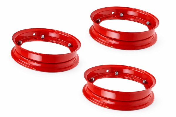 3x Felge rot Set 2.10-10 Vespa PX PK Piaggio Ape