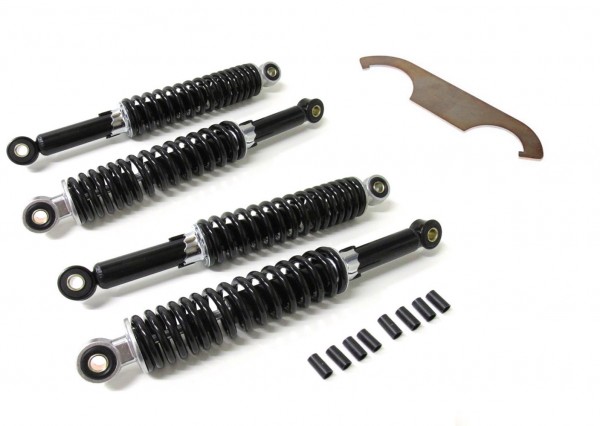 4x Stoßdämpfer Set 310 mm schwarz für Simson Duo und Schwalbe