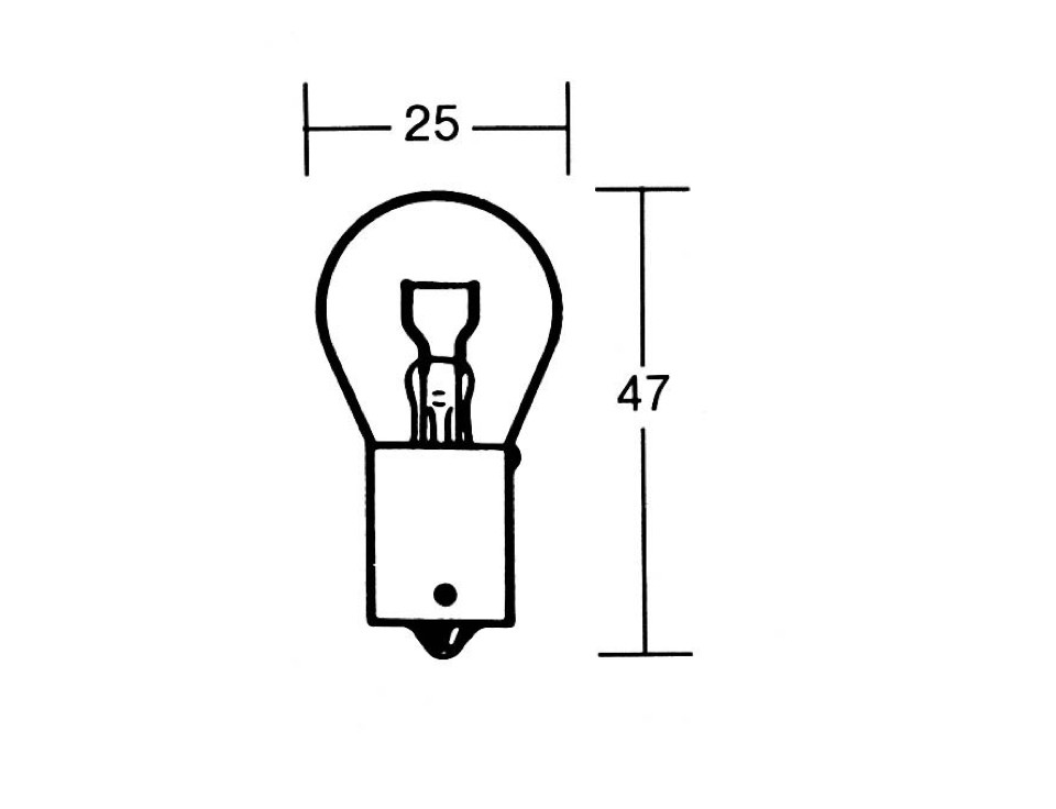 Glühbirne Glühlampe PY21W 12V 21W BAU15s gelb Kugelkopf 25mm E-Prüfzeichen, Glühlampen, Beleuchtung, Verschleissteile