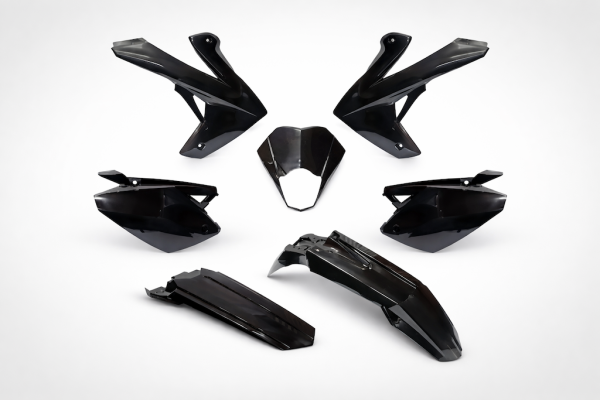 Verkleidungssatz Schwarz 7-teilig für Rieju MRT 50 SM Enduro Pro