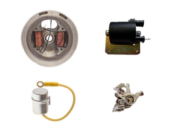 Lichtmaschine & Zündung mit externer Zündspule für Piaggio Ciao, Bravo, Si