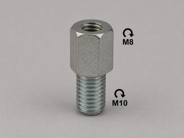 Spiegeladapter Spiegel Adapter M8 Rechtsgewinde auf M10 Rechtsgewinde Roller Motorrad Mofa Moped