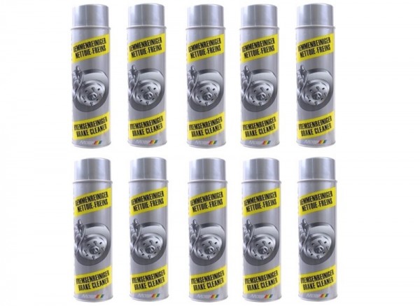 10x Motip Bremsenreiniger 500ml Spraydose Sprühdose