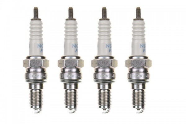 4x Zündkerze CR9EH-9 Zündkerzen Set 4 Stück für Motorrad / Roller / Scooter