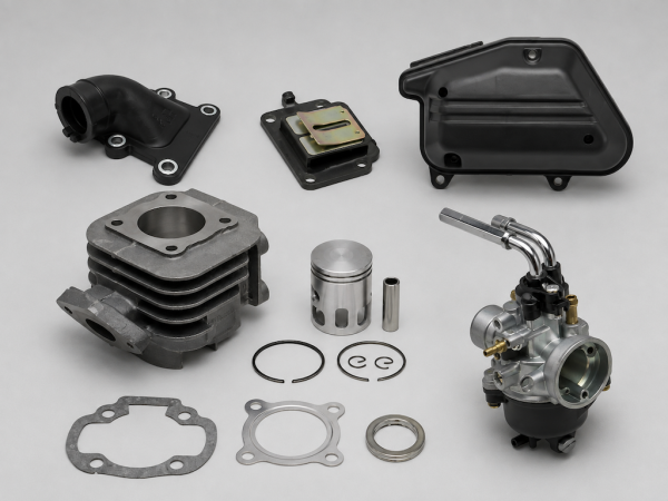 50ccm Zylinder und Vergaser Set passend für Yamaha BWS Slider MBK Booster Stunt