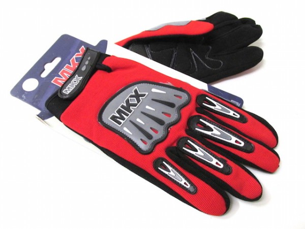 Motorradhandschuhe Motorrad Roller Handschuhe Cross Rot M