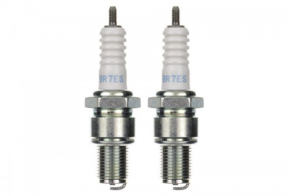 2x Zündkerze BR7ES Zündkerzen Set 2 Stück für Roller / Scooter