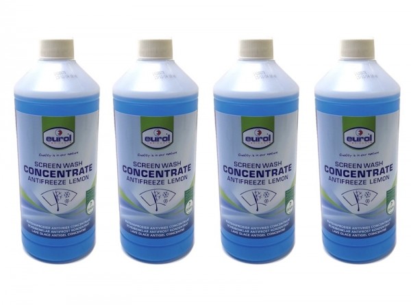 4x 1 Liter Winter Scheibenreiniger Frostschutz Scheibenklar Konzentrat bis -22 Grad
