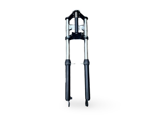 Schwarze Gabel +10 cm für Puch Maxi – Gesamtansicht