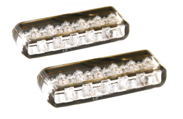 SHIN YO LED-Einbaublinker SHORTY, Klarglas E-Geprüft