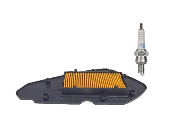 Luftfilter und Zündkerze NGK CR7HSA für Peugeot Kisbee 50 RS