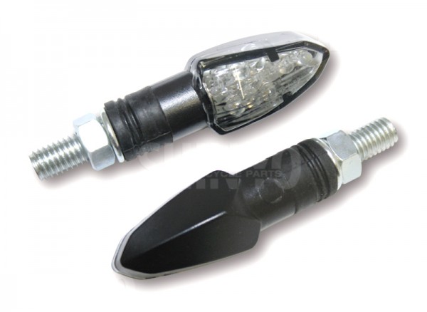 SHIN YO LED Blinker Paar LIZZARD, schwarz, Getönt E-Geprüft