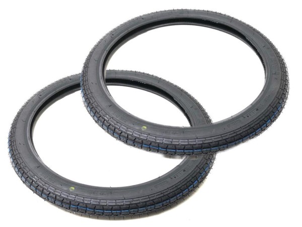 2x Moped Reifen 2.25-19 (23 x 2,25) TT für Hercules, Zündapp, Puch, Sachs
