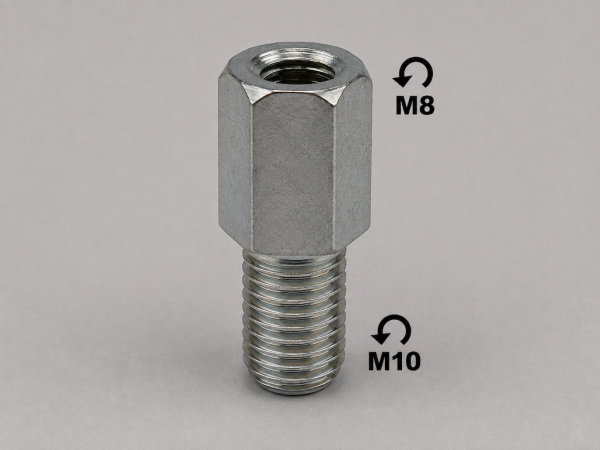 Spiegeladapter Spiegel Adapter M8 Linksgewinde auf M10 Linksgewinde Roller Motorrad Mofa Moped