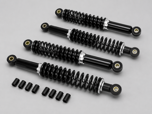 Simson Stoßdämpfer Set 310/340mm schwarz verstellbar