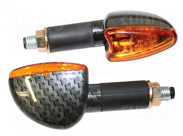 SHIN YO Mini Blinker Satz Set ARROW Carbon Look E-Geprüft