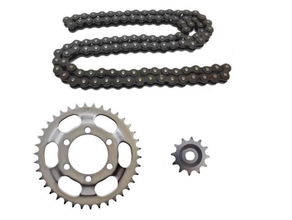 Kettensatz Kette 415 Kettenrad 38 Ritzel 12 für Zündapp Hai CS CX ZD ZL ZS ZE ZX