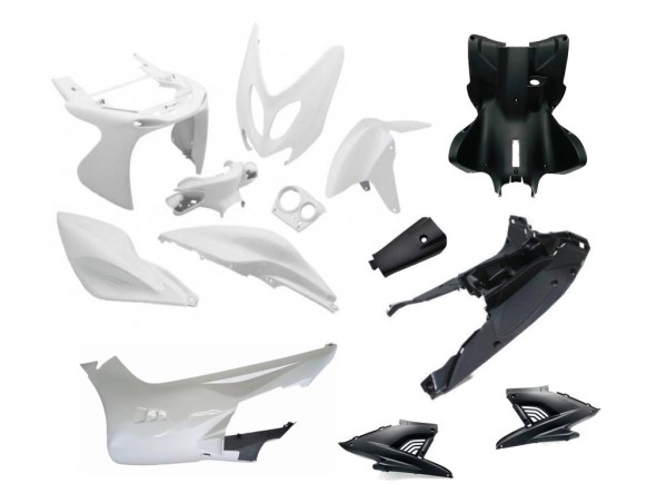 Verkleidungsset Yamaha Aerox MBK Nitro 13-teilig Weiß