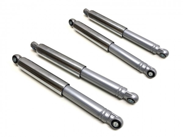 Tieferlegung Set Stoßdämpfer silber 290mm + 260mm für Simson Schwalbe KR51 (5cm Tiefer)