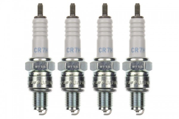 4x Zündkerze CR7HS Zündkerzen Set 4 Stück für Motorrad / Roller / Scooter