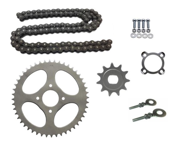 Kettensatz Kette 48er Kettenrad 11er Ritzel für Hercules Sachs Prima 2 3 4 5 S