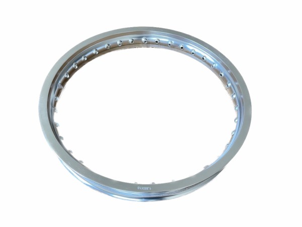 Hinterrad Felge 1,85 x 18 Alu Gebürstet für MZ ES TS 125 150 Motorrad DKW Zündapp 36 Loch