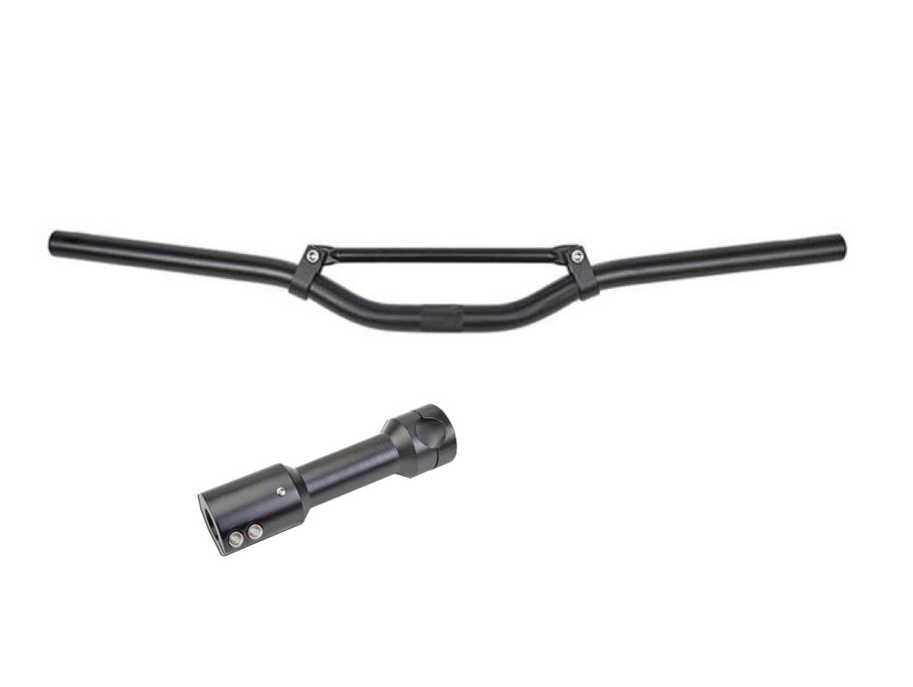 Downhill Enduro Lenker Set Matt Schwarz für Yamaha Aerox MBK Nitro 50 ...