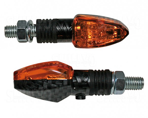 SHIN YO Halogen Blinker LIZZARD, Carbon für 12V/6W