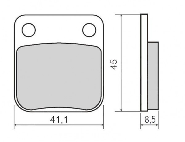 RMS Bremsbeläge für Honda MB 50, MBX 80, Suzuki DR 125