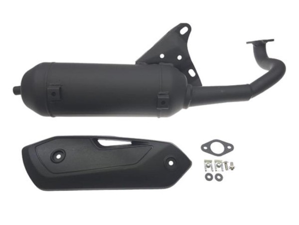 Auspuff Auspuffanlage für Yamaha Aerox, MBK Nitro 50 Minarelli liegend mit E-Nummer