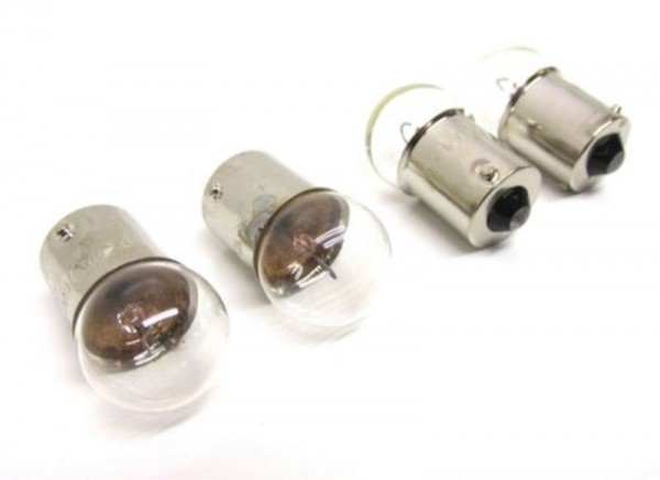 4x Blinker Glüh Birnen BA15S 12V 10W klar für Roller E-Geprüft, Glühlampen, Beleuchtung, Verschleissteile