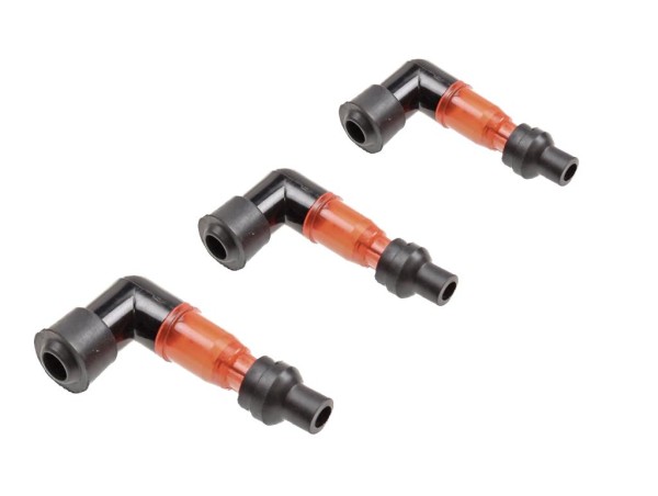 3x Zündkerzenstecker Beleuchtet Rot für Zündapp Hercules Sachs Kreidler Puch