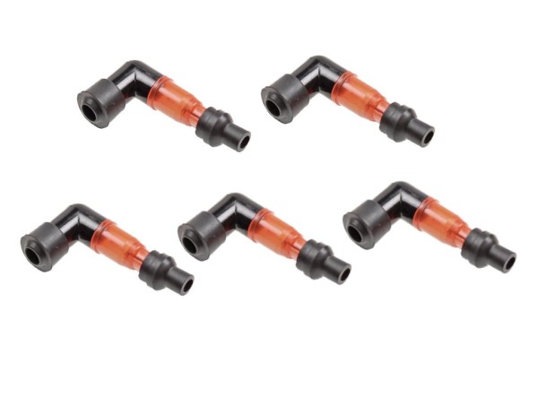 5x Zündkerzenstecker Beleuchtet Rot für Zündapp Hercules Sachs Kreidler Puch