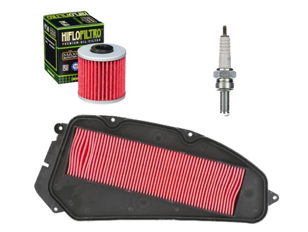 Luftfilter Ölfilter Zündkerze Wartungskit Service Kit für Kymco Xciting 400 i 14-17