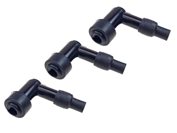 3x Zündkerzenstecker 2T 90 Grad | Ersatz für LB01F | Passend für viele 2-Takter