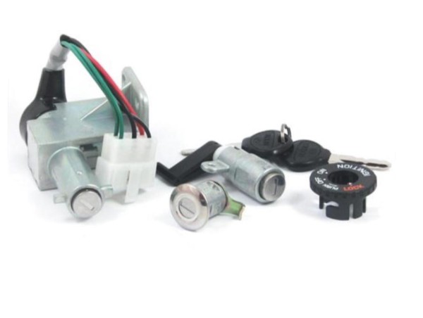 Zündschloss Schlosssatz für Kymco Super 9 50 AC LC inkl. 2 Schlüssel
