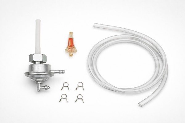 Benzinhahn M14x1,5 + transparenter Benzinschlauch für CPI Keeway Sachs