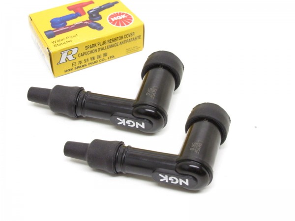 2x Zündkerzenstecker LB05F Kerzenstecker Set 2 Stück für Motorrad / Roller / Scooter / Mofa