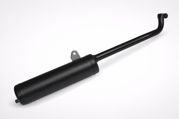 Auspuff Schwarz für Vespa Piaggio Boss Boxer Bravo Ciao Citta Grillo Superbravo