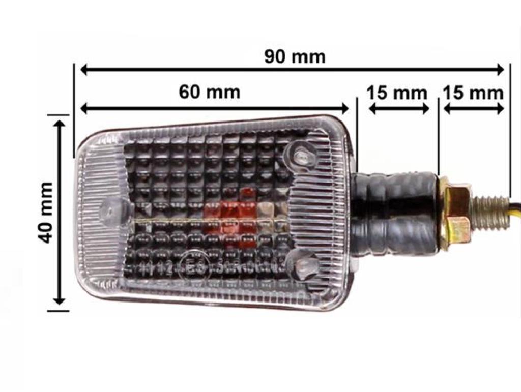 LED Micro Mini Blinker Set Schwarz Klein 12V E-geprüft  moto-deluxe -  Ersatzteile für Roller, Motorrad, Mofa, Moped & Mokick