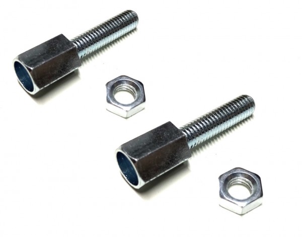 2x Zug Stellschraube Einstellschraube M5 x 20mm für Bowdenzug Kupplungszug